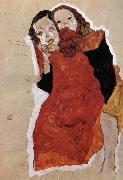 Egon Schiele Two Girls oil painting reproduction